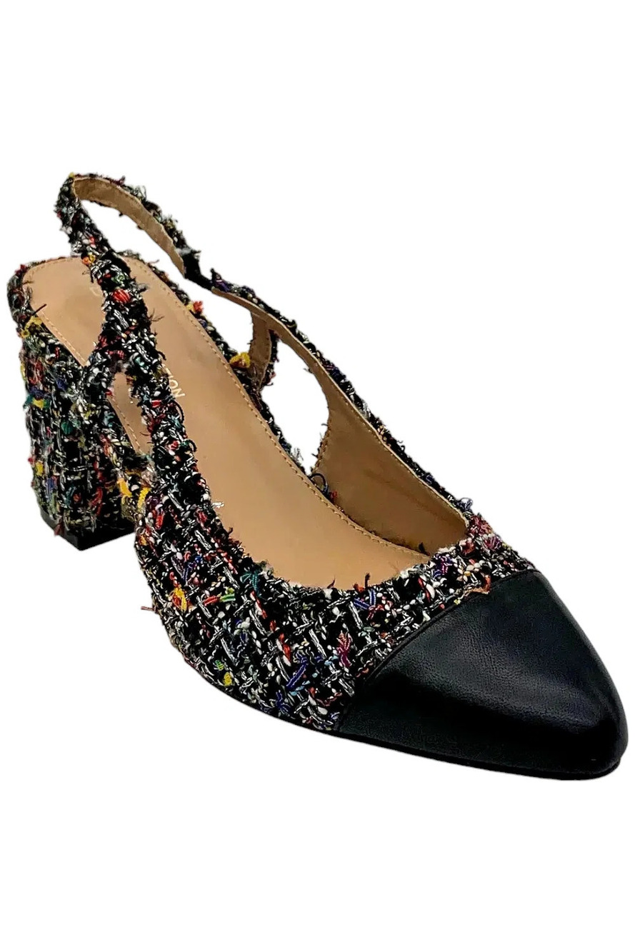 BCBGeneration Women's Darrin Cap Toe Pump Multi/black - Medium